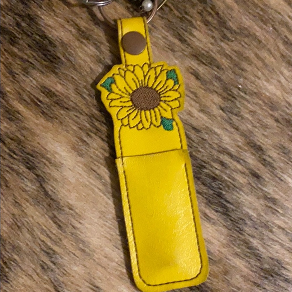 Yellow leather cap stockholder